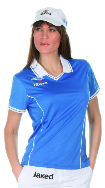 Women's Italia Short Sleeve Polo Shirt, Jaked US Store