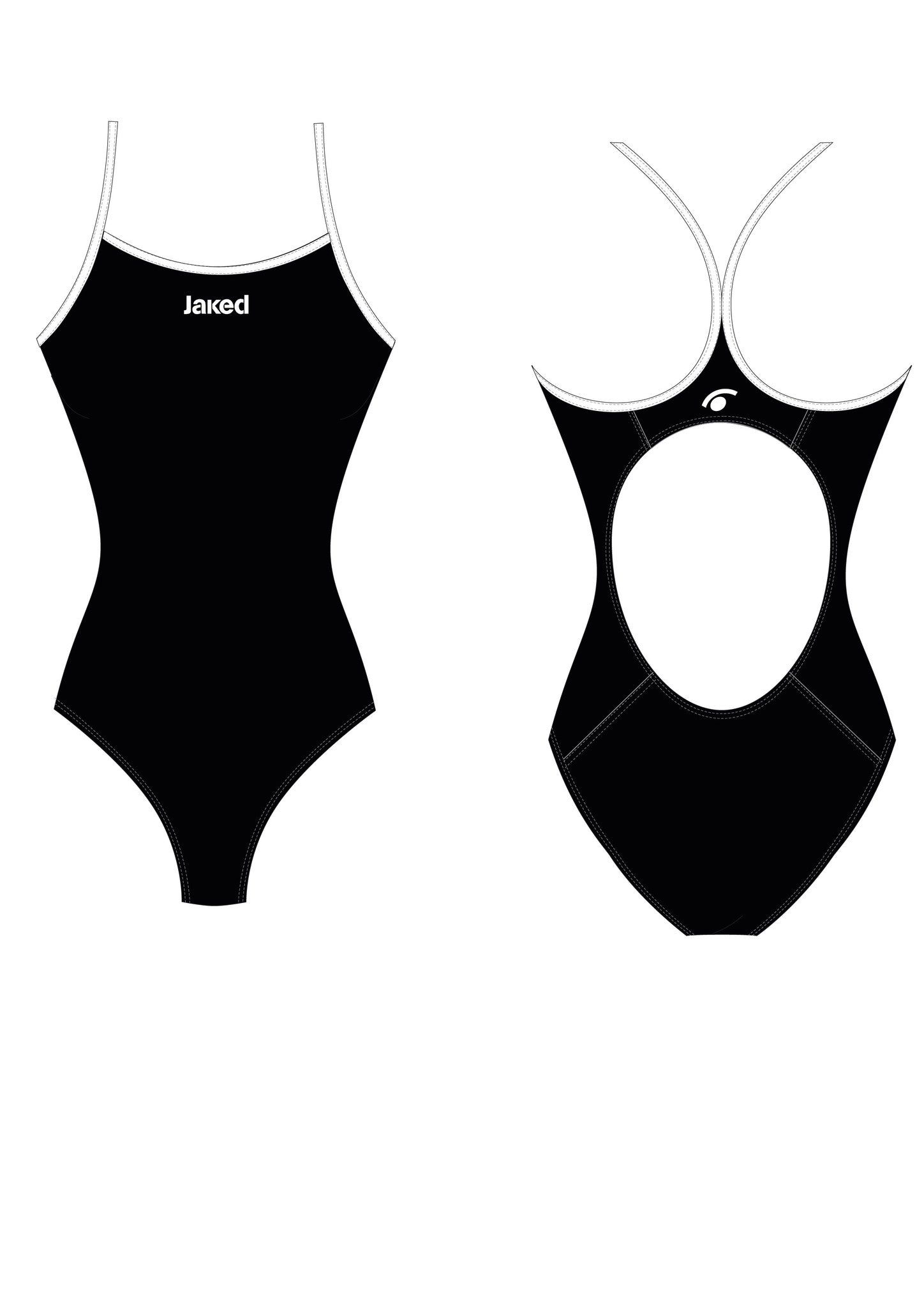 Women's Training One-Piece Vertigo Swimsuit, Jaked US Store