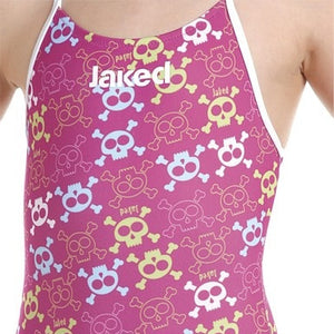 Girls Training One-Piece Danger Girl Swimsuit, Jaked US Store
