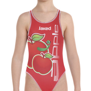 Girls training One-Piece Apple Swimsuit, Jaked US Store