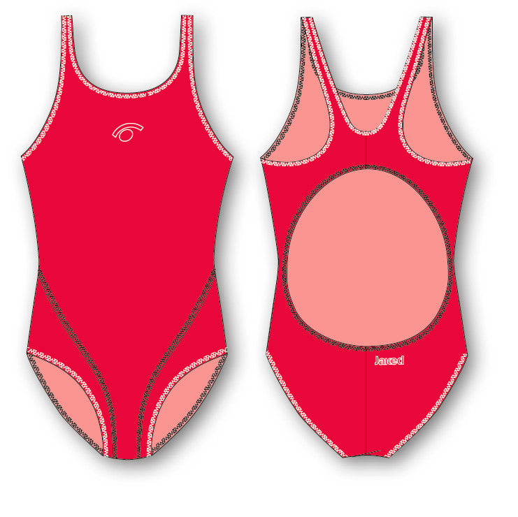Girls Training One-Piece Fusion Swimsuit, Jaked US Store
