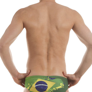 Boys Training Brief Brazil Flag Swimsuit, Jaked US Store