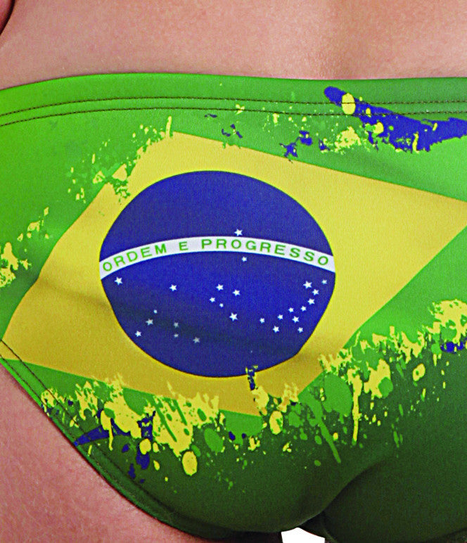Boys Training Brief Brazil Flag Swimsuit, Jaked US Store