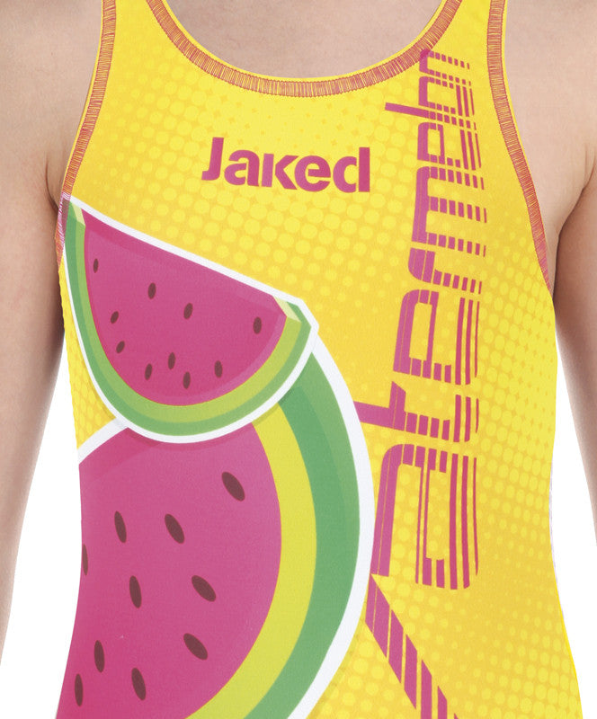 Girls Training One-Piece Watermelon Swimsuit, Jaked US Store