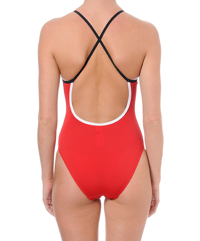 Women's Training One-Piece Side Swimsuit, Jaked US Store